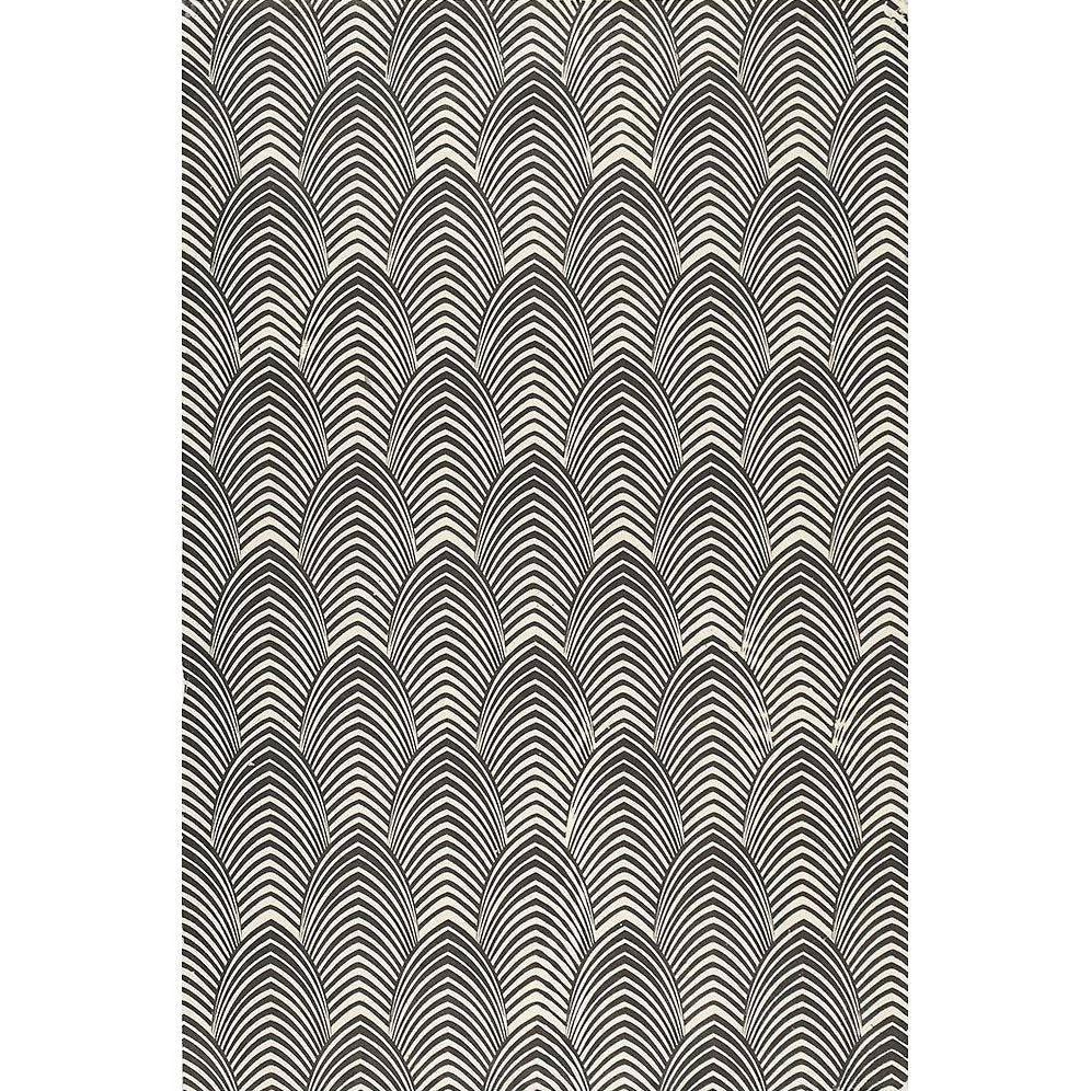 Deco Black on White Handmade Paper - Image 2