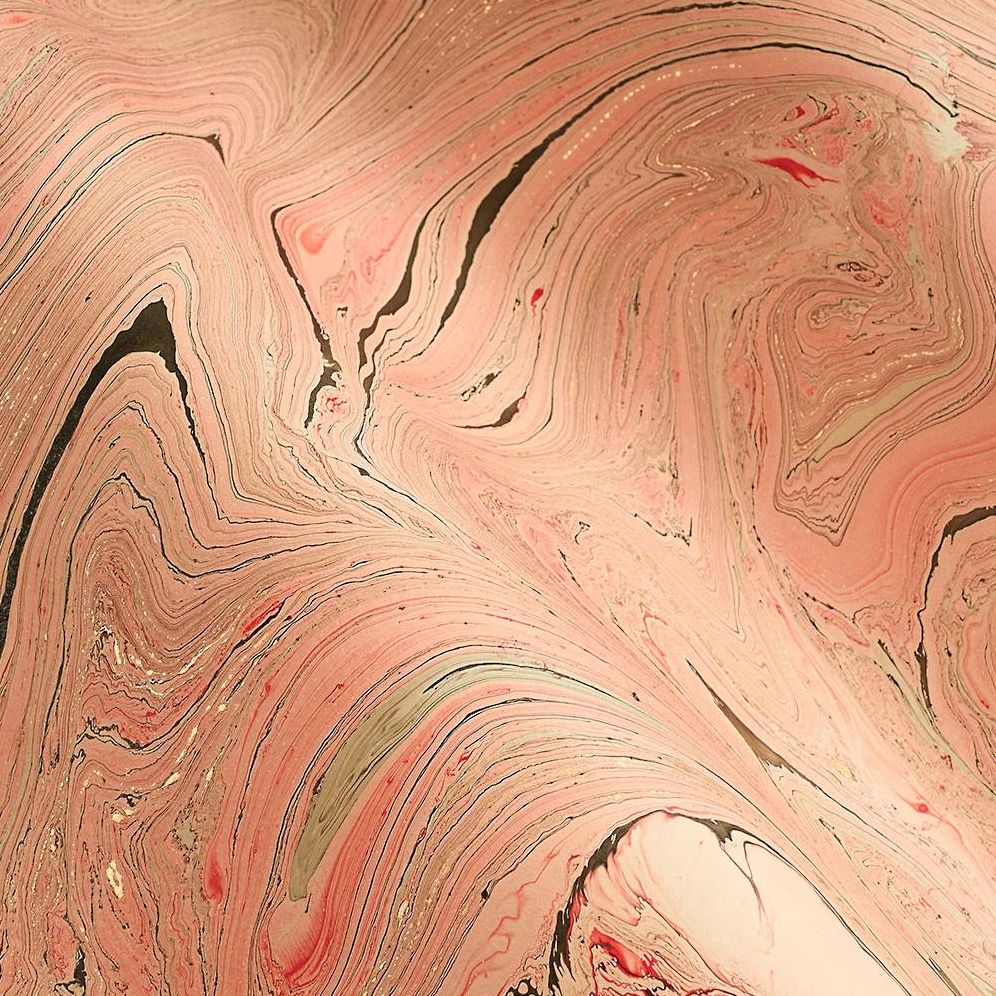 Pink with Gray Marble Handmade Paper - Image 2