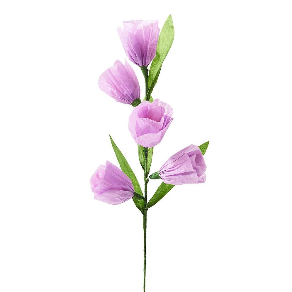 Purple Multi Bloom Paper Flower - Image 3