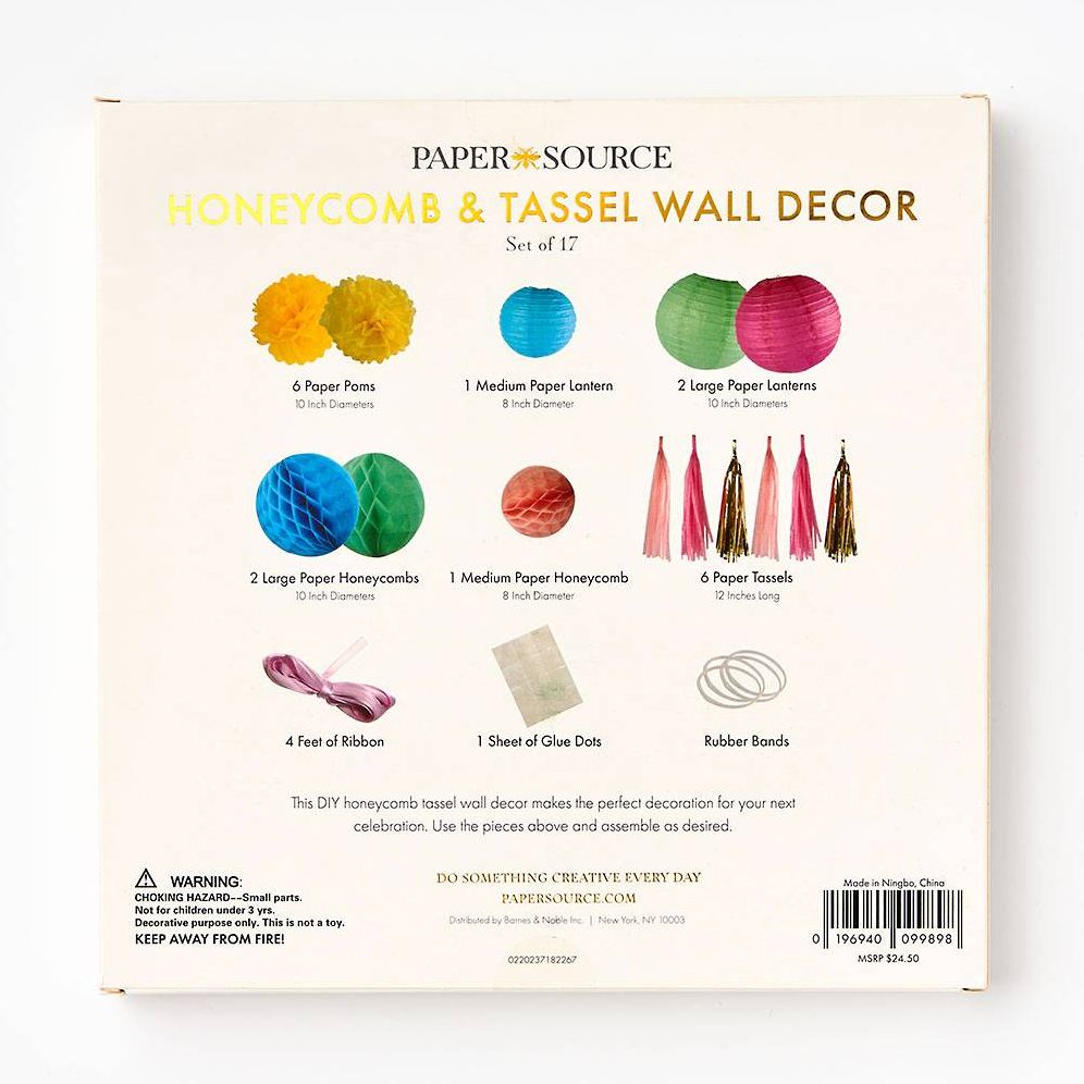 Honeycomb & Tassel Wall Decor - Image 2