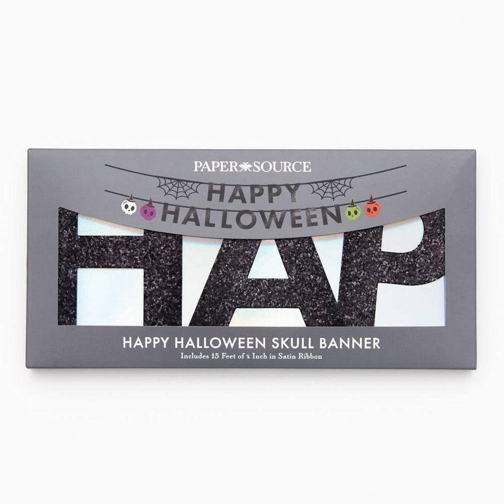 Happy Halloween Skull Banner - Image 2