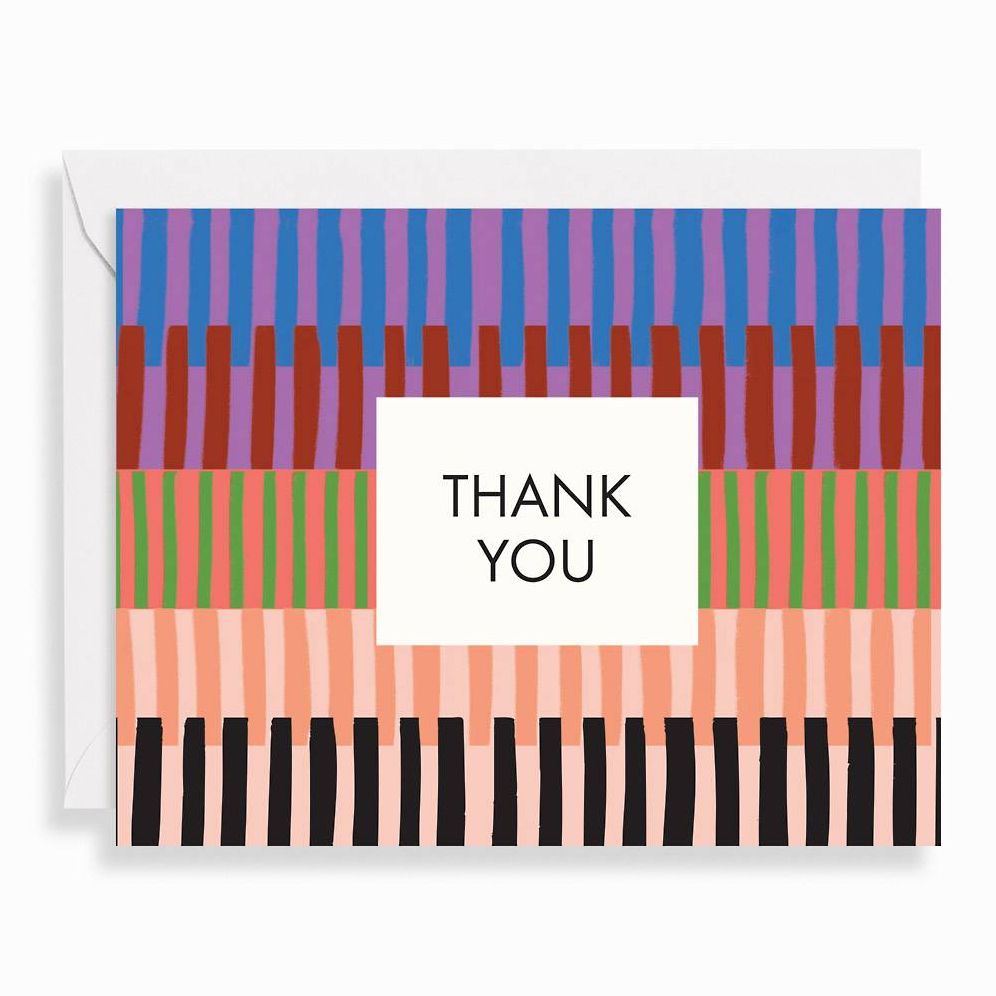 Muted Stripe Thank You Stationery Set - Image 2