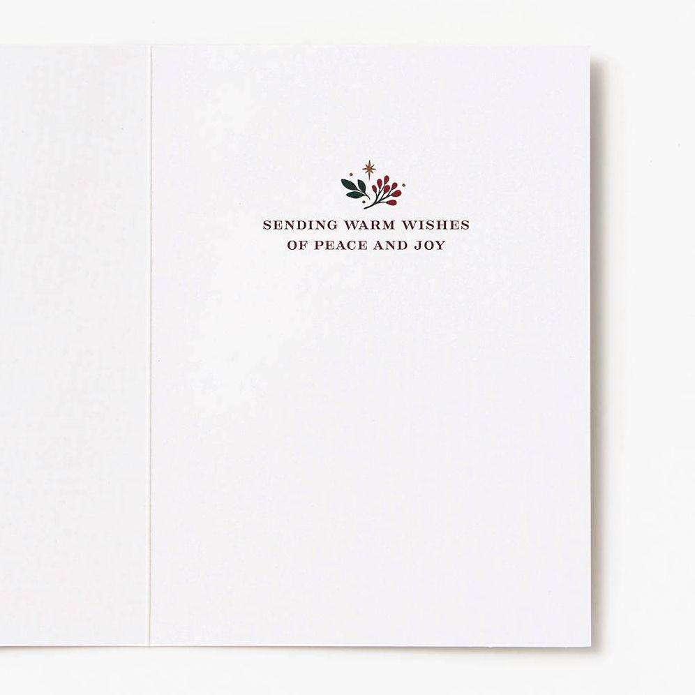 Christmas Elegant Greenery Birds Stationery Set - Image 5