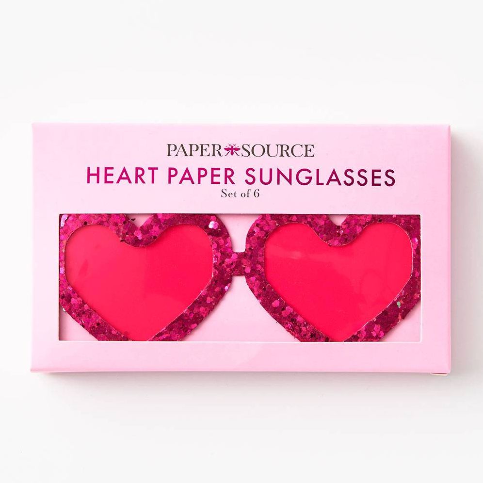 Valentine's Day Heart Paper Sunglasses - Image 2