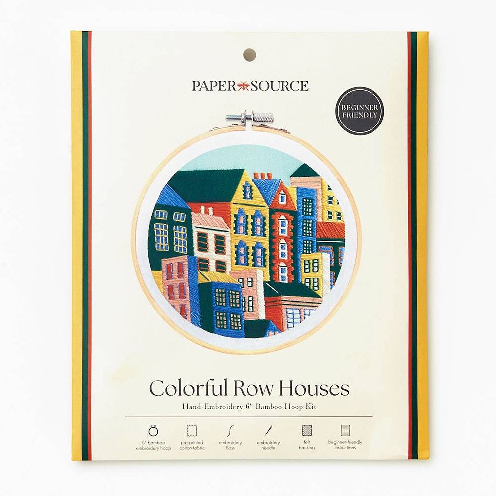 Colorful Buildings Embroidery Kit - Image 2