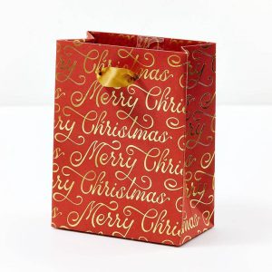 SM Merry Christmas Script Gift Bag