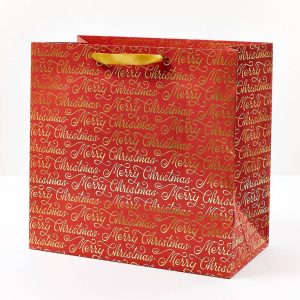 Merry Christmas Large Script Gift Bag