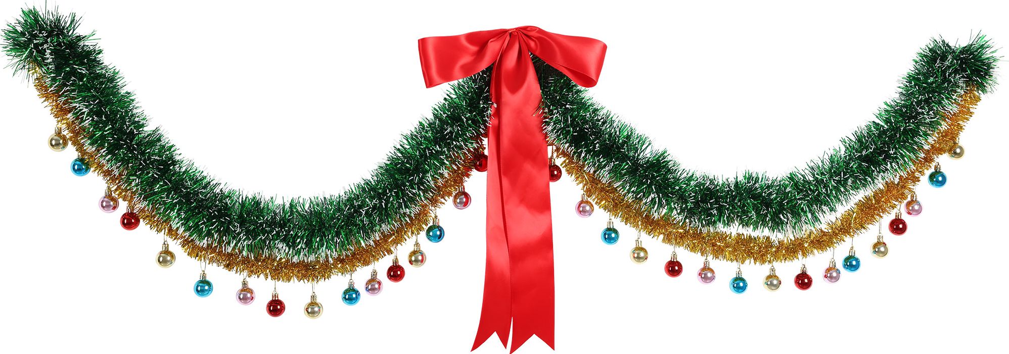 Tinsel and Ornament Garland - Image 2