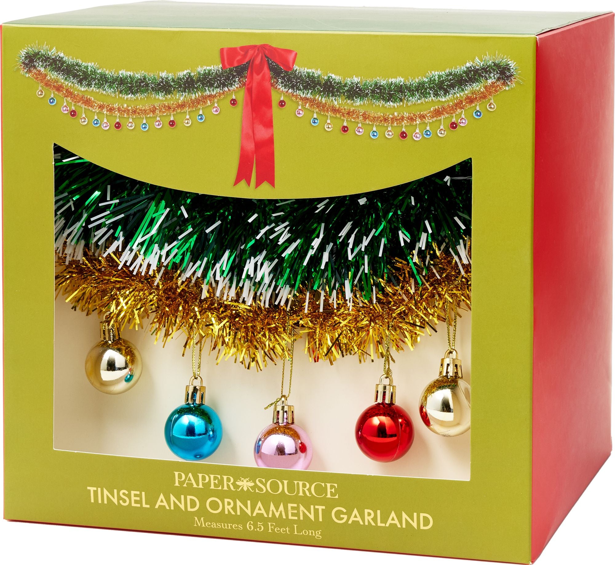 Tinsel and Ornament Garland - Image 3