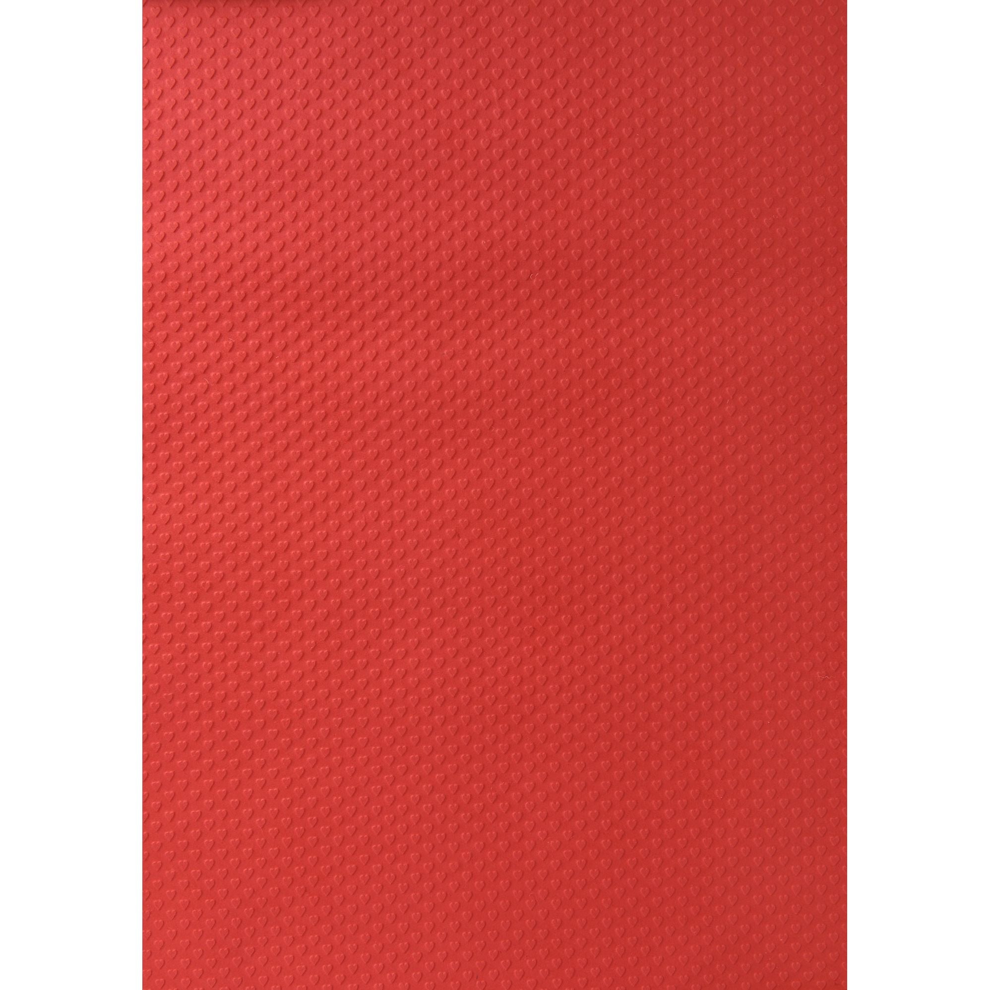 Red Heart Embossed Handmade Paper - Image 2
