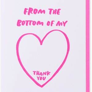 Bottom Of My Heart Thank You Card