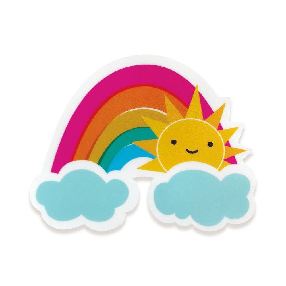 Rainbow Vibes Sticker Birthday Card - Image 2