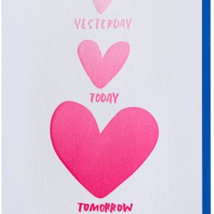 Yesterday Today Tomorrow Love Card