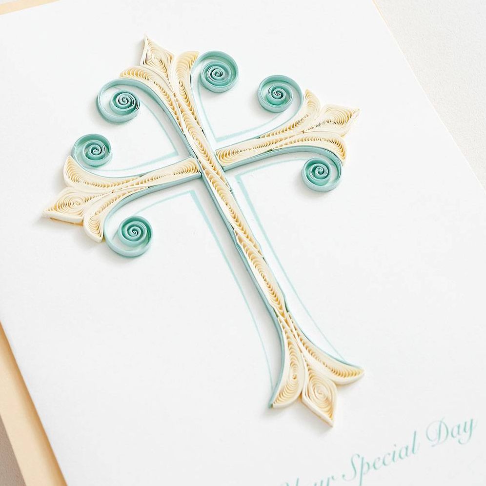 Quilling On Your Special Day Cross Card - Image 2