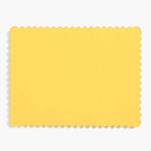 Curry A2 Scallop Note Cards