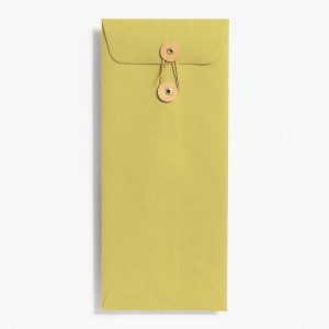 #10 String & Button Chartreuse Envelopes