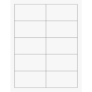 Pure White Printable Business Cards