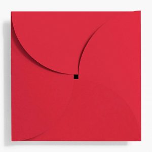 5.25 Square Red Petal Envelopes