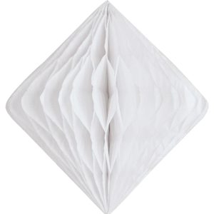 White Diamond Paper Honeycomb 15cm