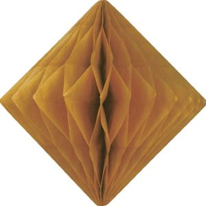 Gold Diamond Paper Honeycomb 15cm