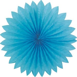 Plain fan. 40cm. Light Blue