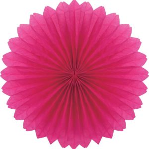 Plain fan. 40cm. Fuschia