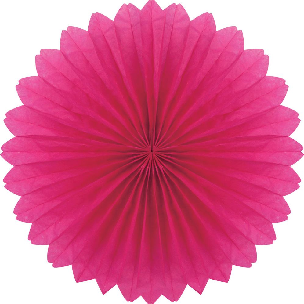 Plain fan. 40cm. Fuschia