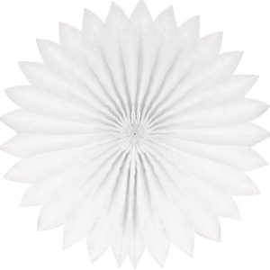 Plain fan. 40cm. White