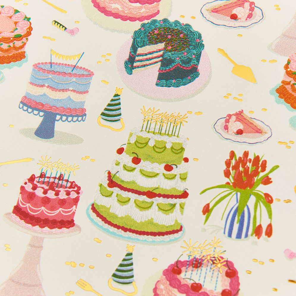 Birthday Cake Party Stone Paper Wrapping Roll - Image 3