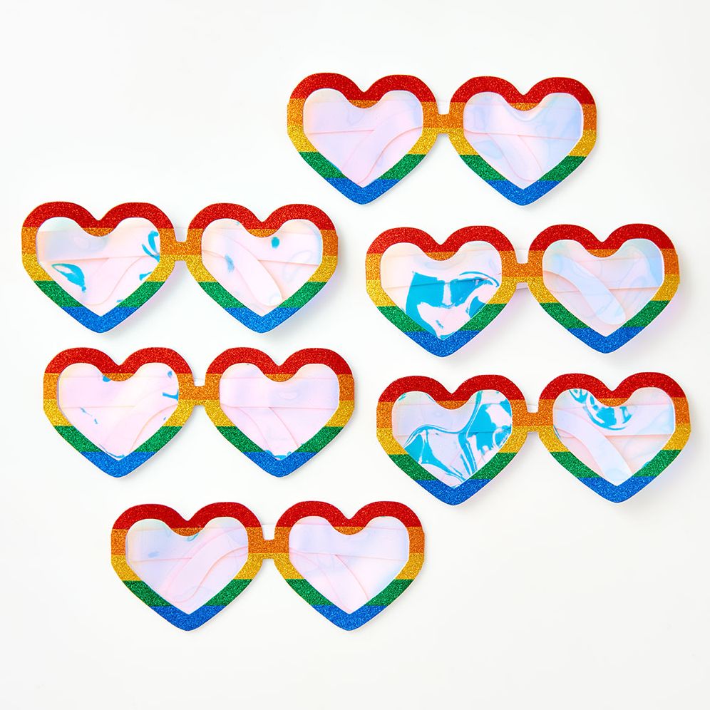 Rainbow Glitter Glasses - Image 2
