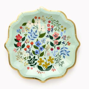 Primrose 9 Fancy Paper Plates - S/10