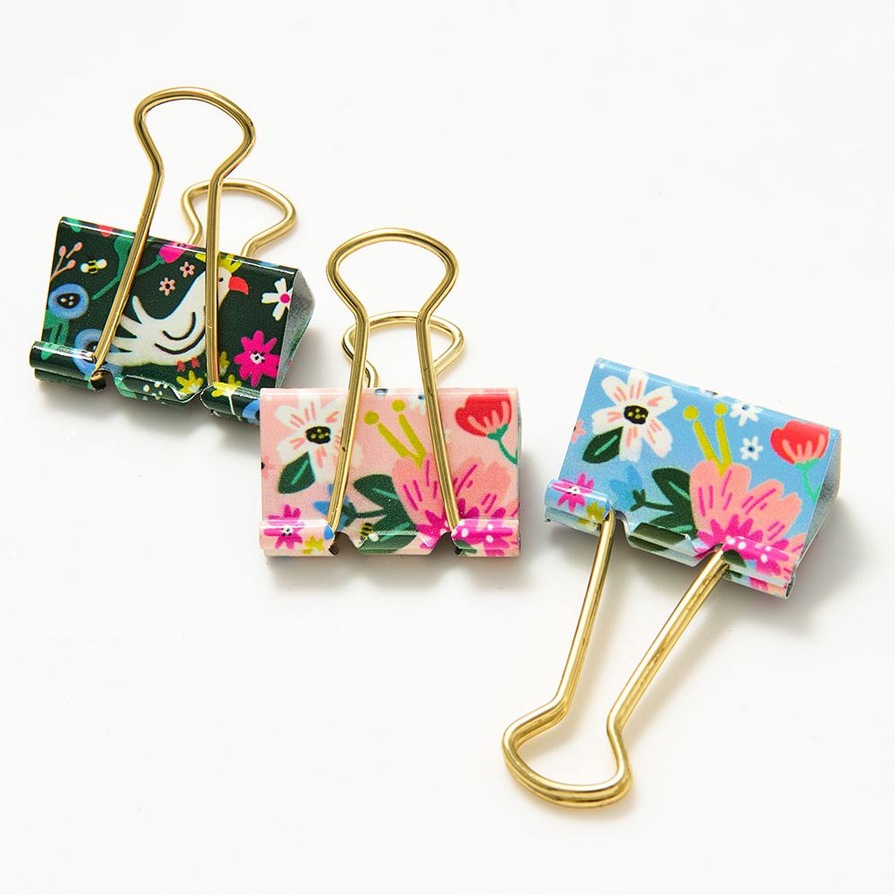 Fun Floral Binder Clips - Image 2