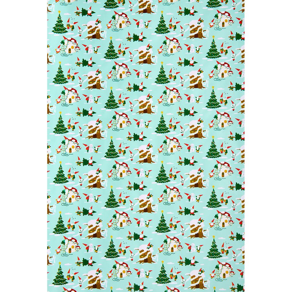 Holiday Gnomes Glitter Wrapping Paper - Image 2