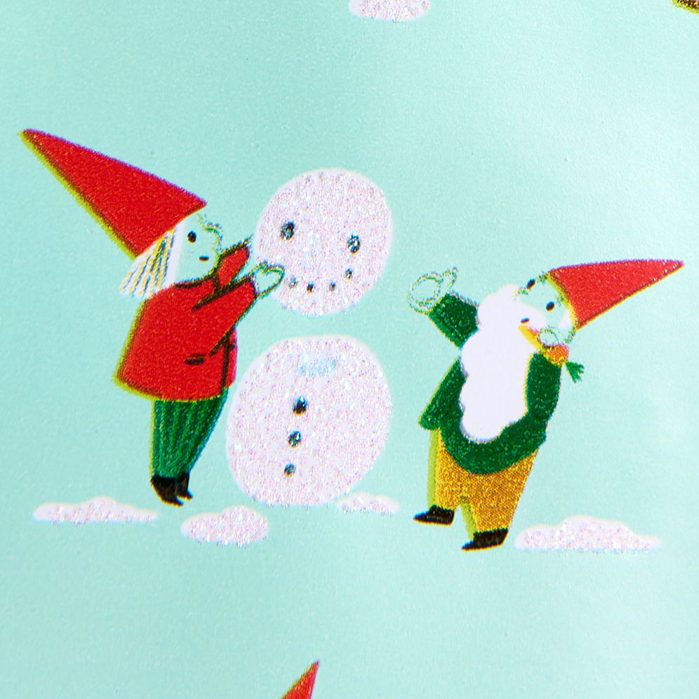 Holiday Gnomes Glitter Wrapping Paper - Image 3