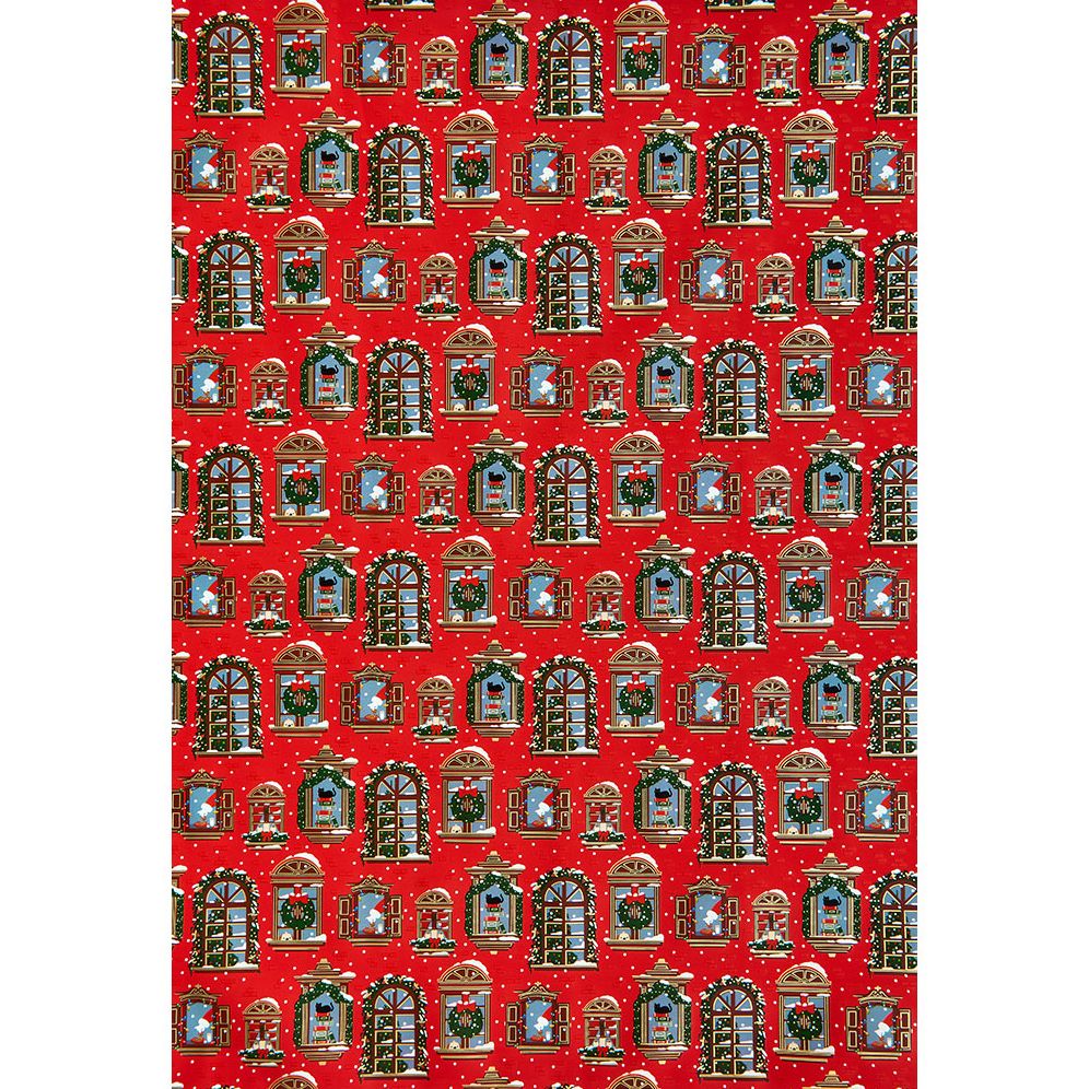Holiday Windows Stone Wrapping Paper - Image 2