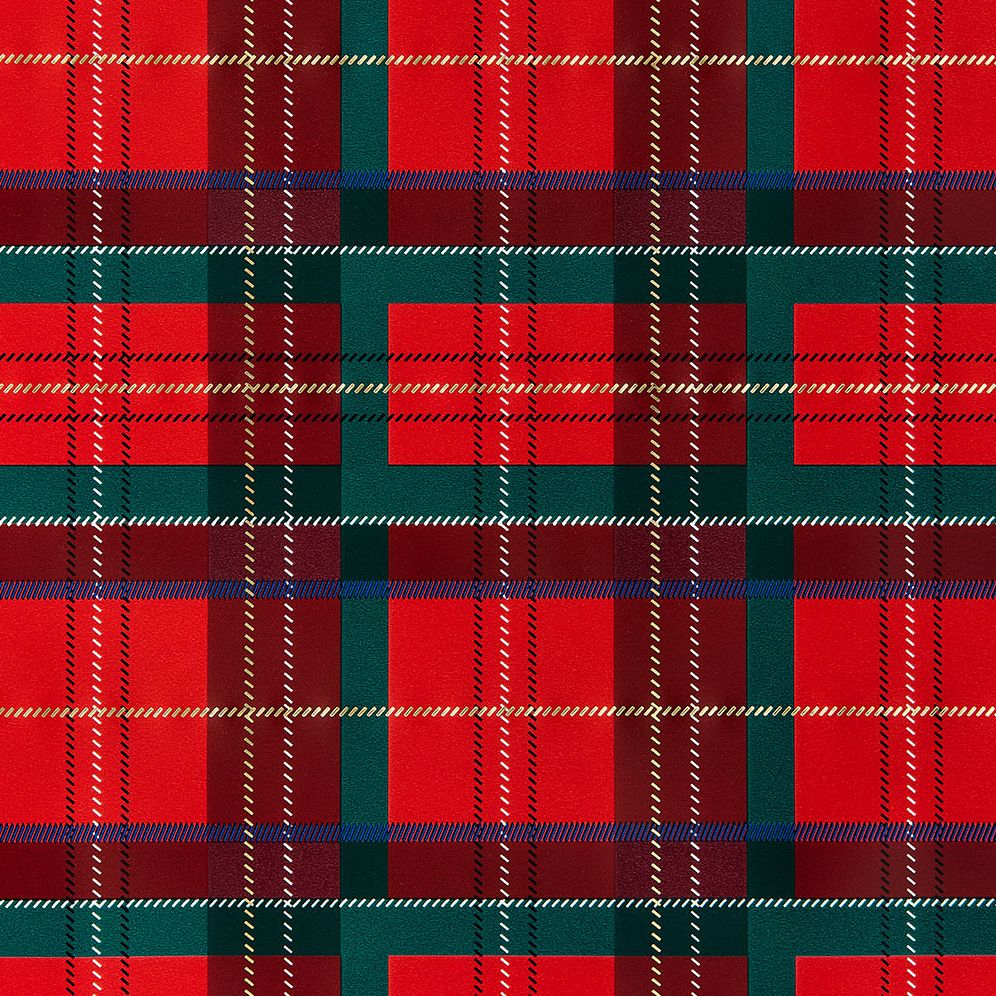 Holiday Plaid Stone Wrapping Paper - Image 3
