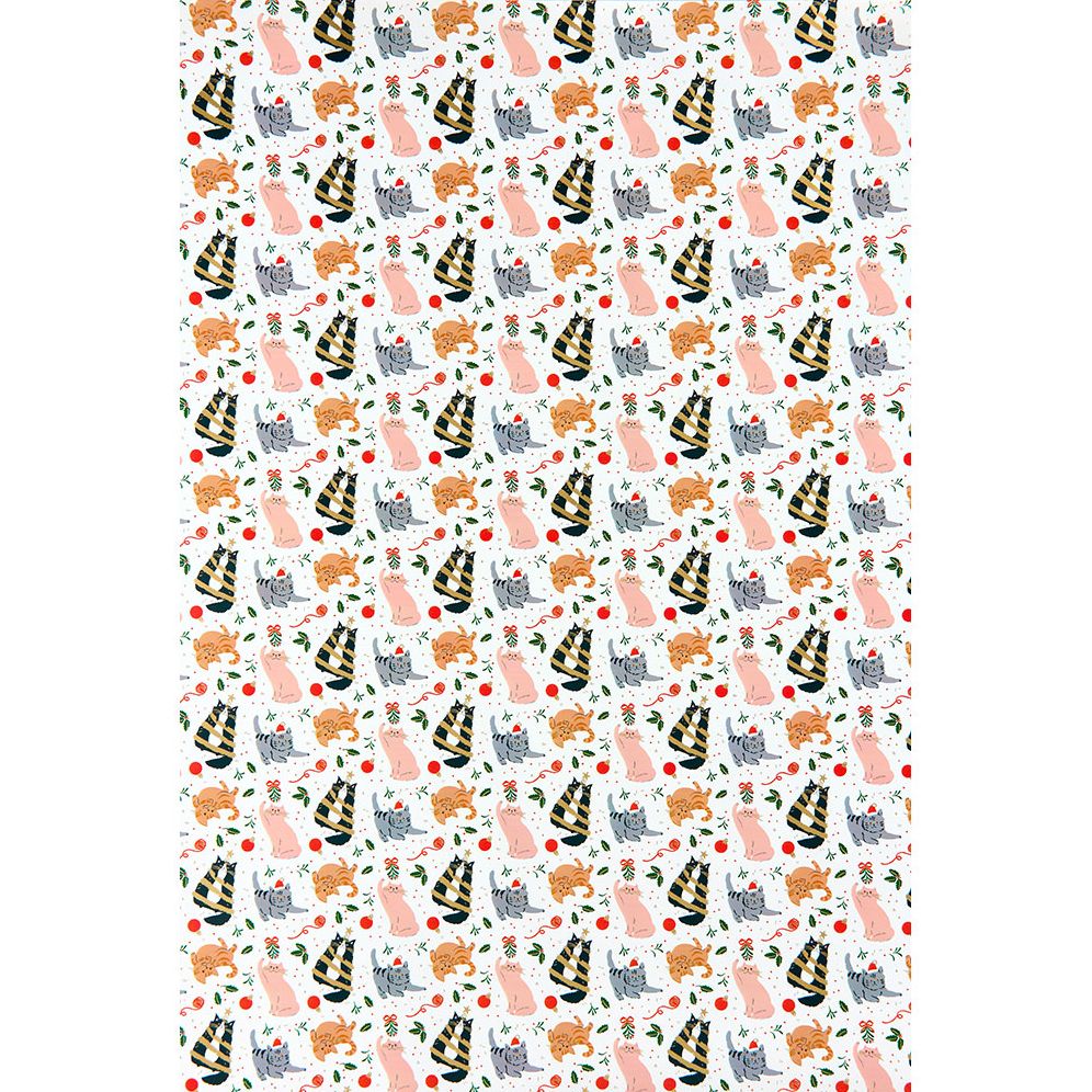 Christmas Cats Wrapping Paper - Image 2