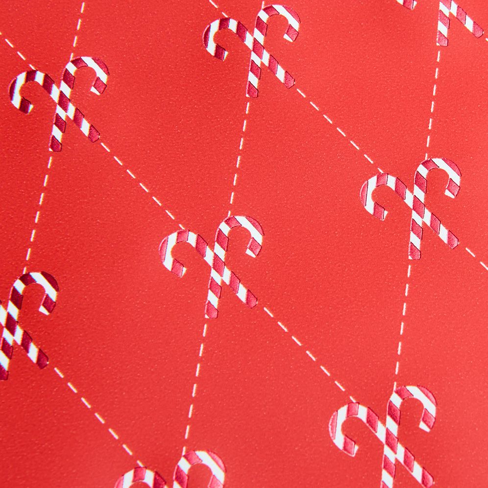 Candy Cane Argyle Stone Wrapping Paper - Image 3