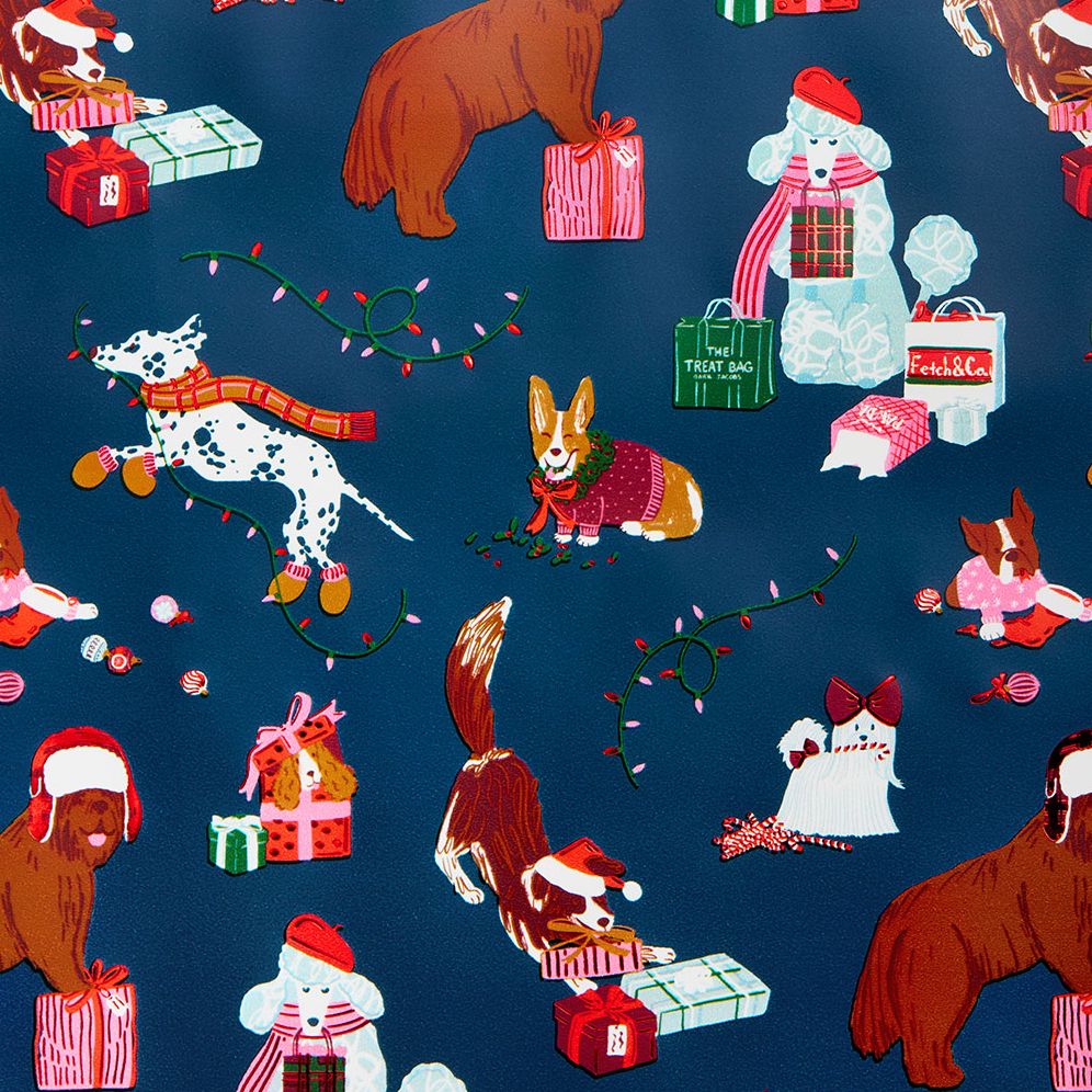 Festive Dogs Stone Wrapping Paper - Image 3