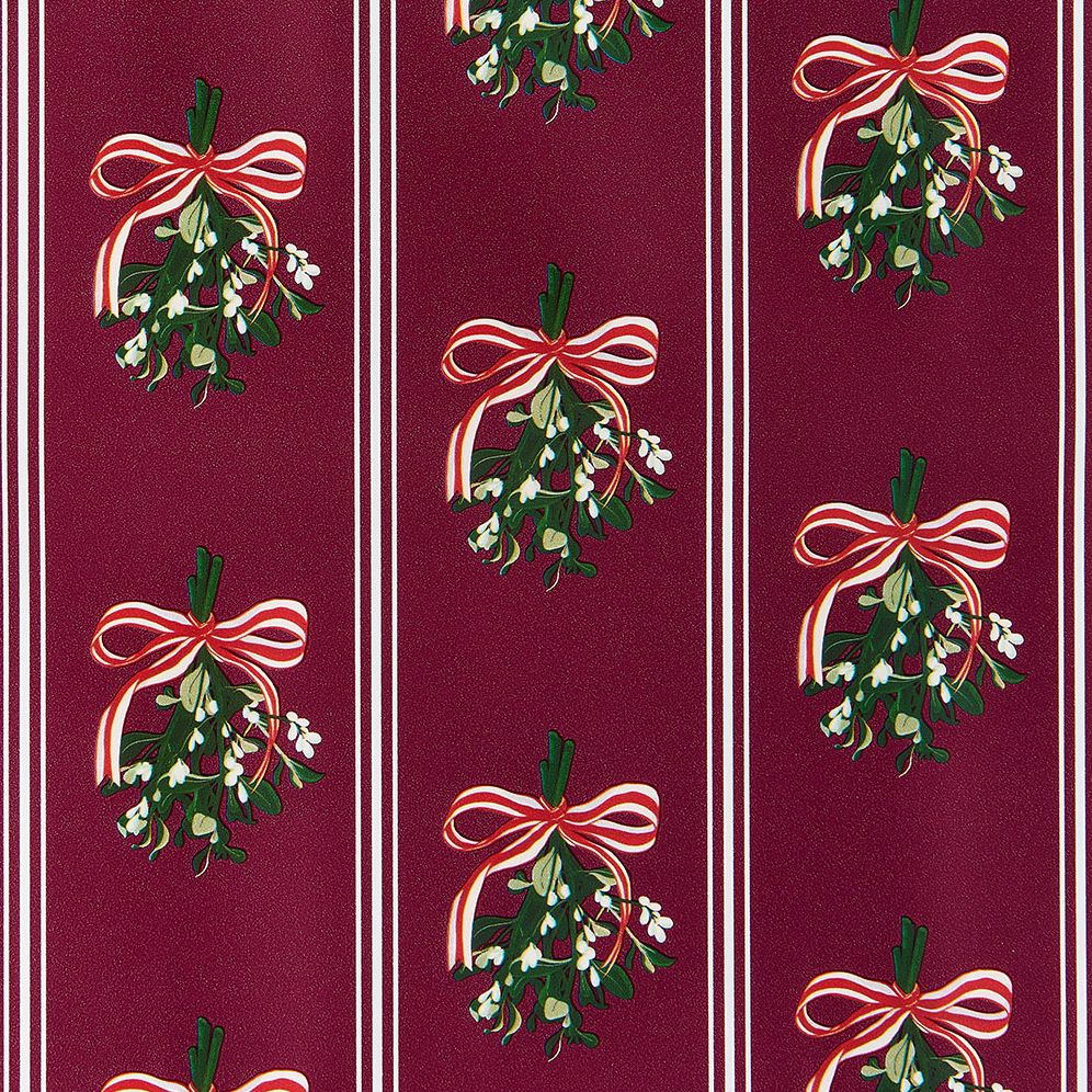 Mistletoe Stripes Stone Wrapping Paper - Image 3