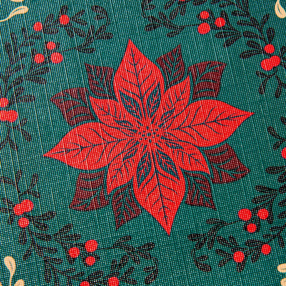Poinsettia Tile Textured Wrapping Paper - Image 3
