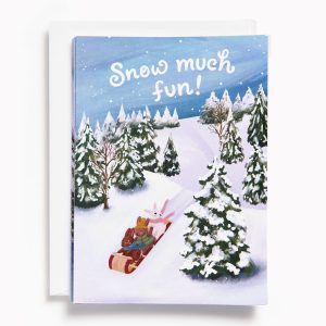 Christmas Bunnies Snow Much Fun Stationery Set