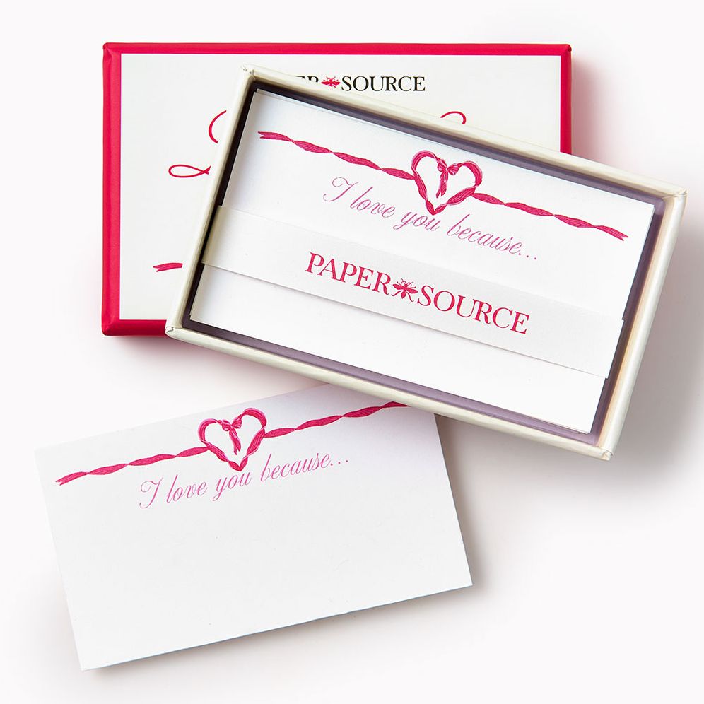 Valentines I Love You Because Mini Stationery Set - Image 2
