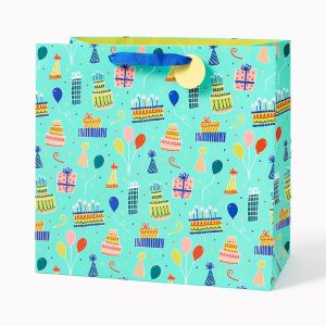 Birthday Icons Large Gift Bag