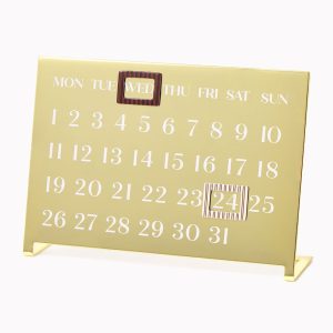 Chocolate Paper Wasp Monthly Magnetic Desk Calendar