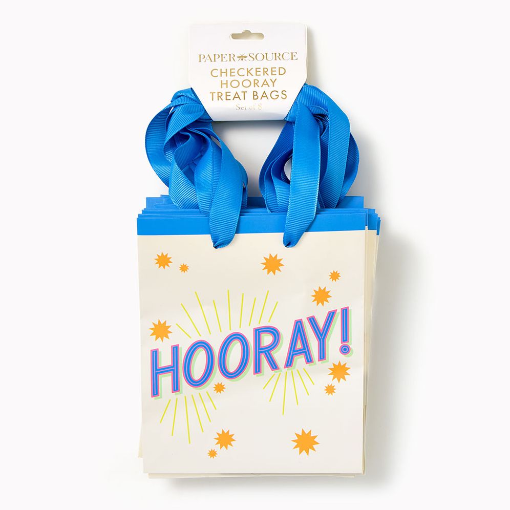 Checkered Hooray Treat Bags Set of 8 - Image 2