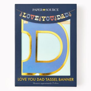 Love You Dad Tassel Banner