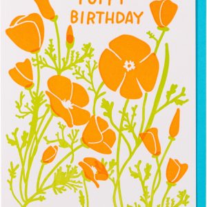 Poppy Birthday Card