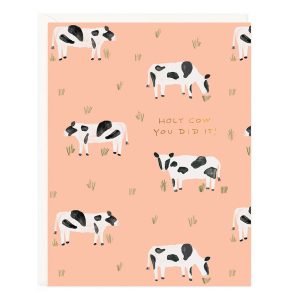 Holy Cow You Did It Congratulations Card