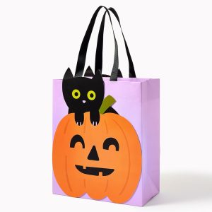 Cat in Pumpkin Medium Gift Bag